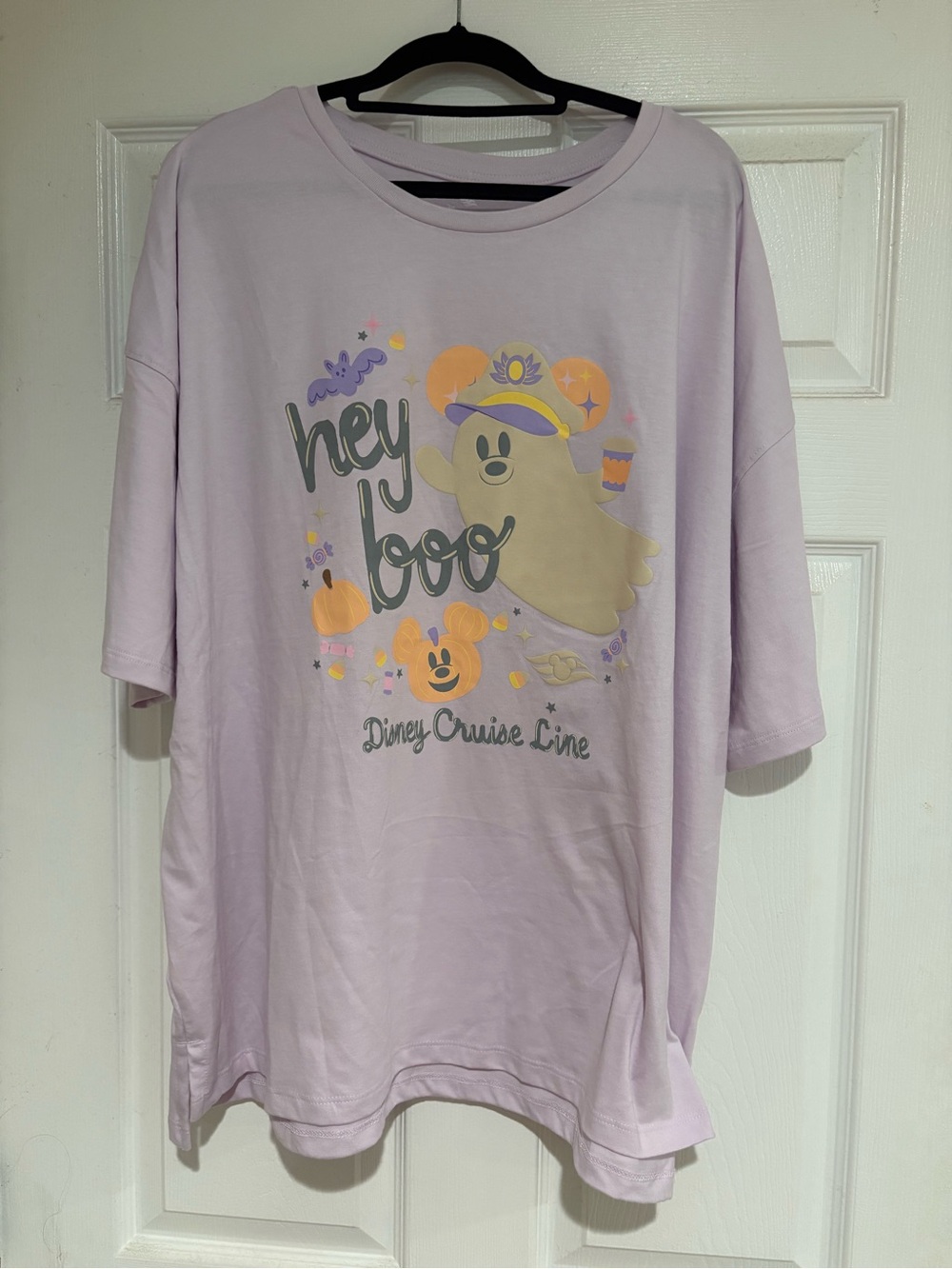 Disney Cruise Line ‘Hey Boo' Lavender Halloween Tee